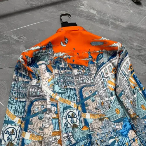 Replica Hermes Shirts Long Sleeved For Men #1470302 $64.00 USD for Wholesale