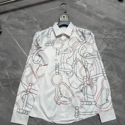 Wholesale Hermes Shirts Long Sleeved For Men #1470304 $64.00 USD, Wholesale Quality Replica Hermes Shirts