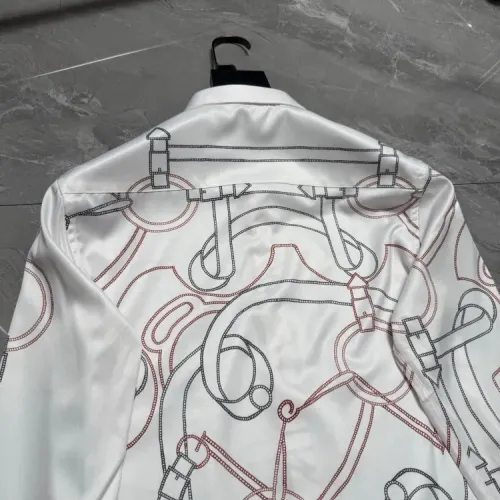 Replica Hermes Shirts Long Sleeved For Men #1470304 $64.00 USD for Wholesale