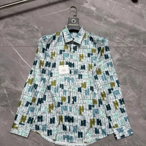 Wholesale Hermes Shirts Long Sleeved For Men #1470305 $64.00 USD, Wholesale Quality Replica Hermes Shirts