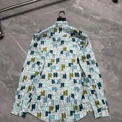 Replica Hermes Shirts Long Sleeved For Men #1470305 $64.00 USD for Wholesale