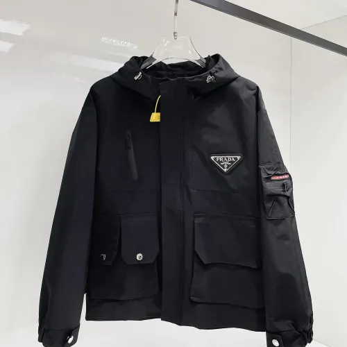 Wholesale Prada Jackets Long Sleeved For Men #1470306 $102.00 USD, Wholesale Quality Replica Prada Jackets