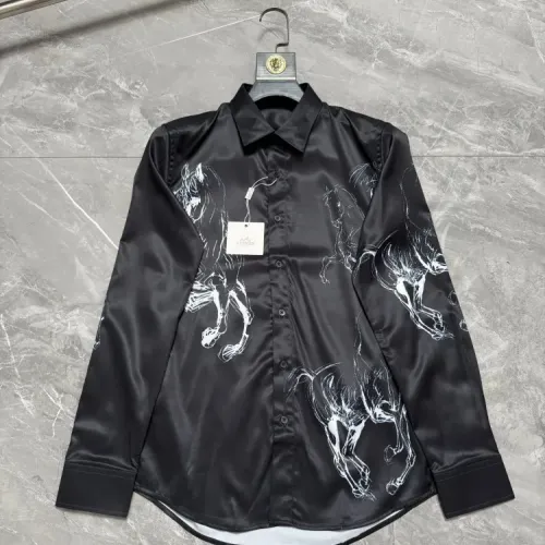 Wholesale Hermes Shirts Long Sleeved For Men #1470307 $64.00 USD, Wholesale Quality Replica Hermes Shirts