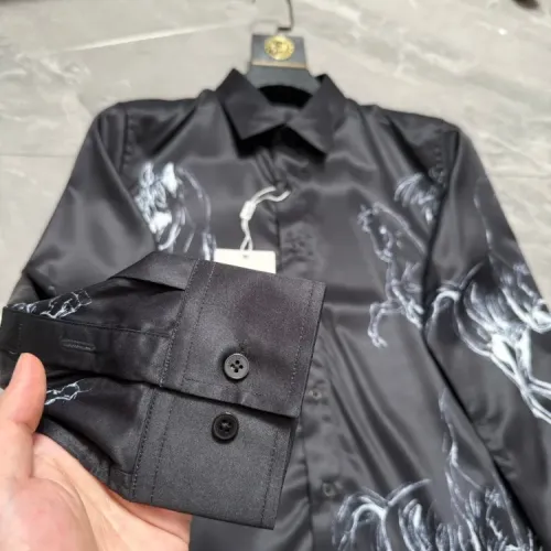 Replica Hermes Shirts Long Sleeved For Men #1470307 $64.00 USD for Wholesale