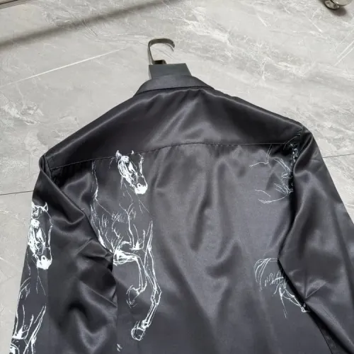 Replica Hermes Shirts Long Sleeved For Men #1470307 $64.00 USD for Wholesale