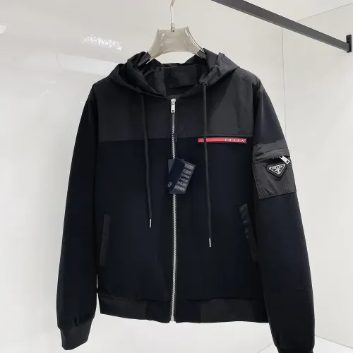 Wholesale Prada Jackets Long Sleeved For Men #1470308 $102.00 USD, Wholesale Quality Replica Prada Jackets