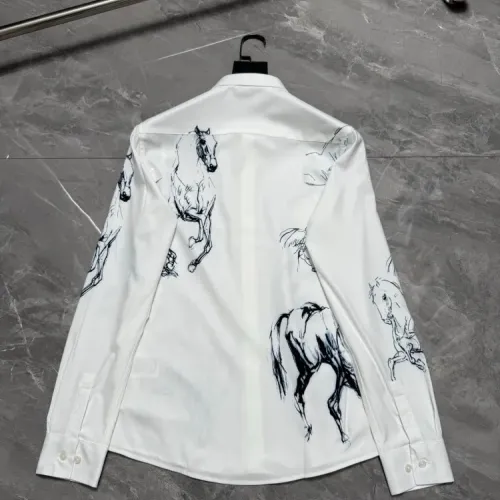 Replica Hermes Shirts Long Sleeved For Men #1470309 $64.00 USD for Wholesale