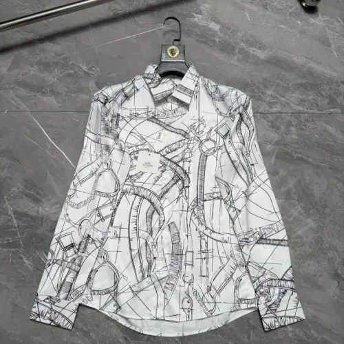 Wholesale Hermes Shirts Long Sleeved For Men #1470311 $64.00 USD, Wholesale Quality Replica Hermes Shirts