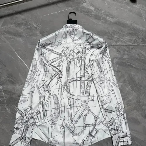 Replica Hermes Shirts Long Sleeved For Men #1470311 $64.00 USD for Wholesale
