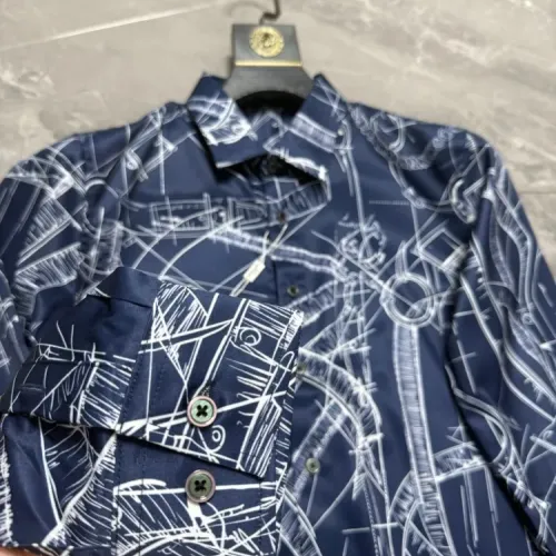 Replica Hermes Shirts Long Sleeved For Men #1470312 $64.00 USD for Wholesale
