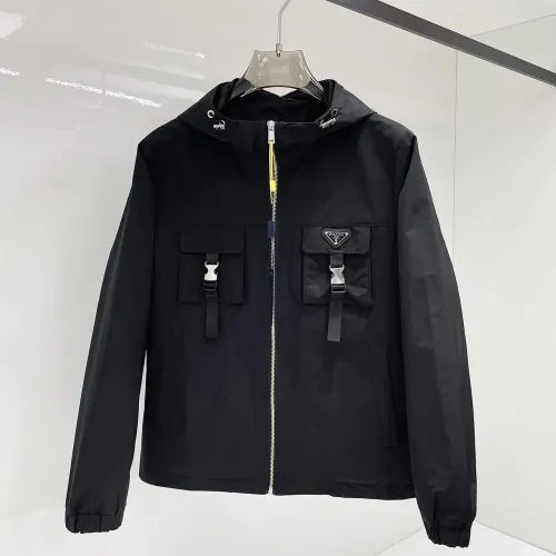 Wholesale Prada Jackets Long Sleeved For Men #1470317 $102.00 USD, Wholesale Quality Replica Prada Jackets