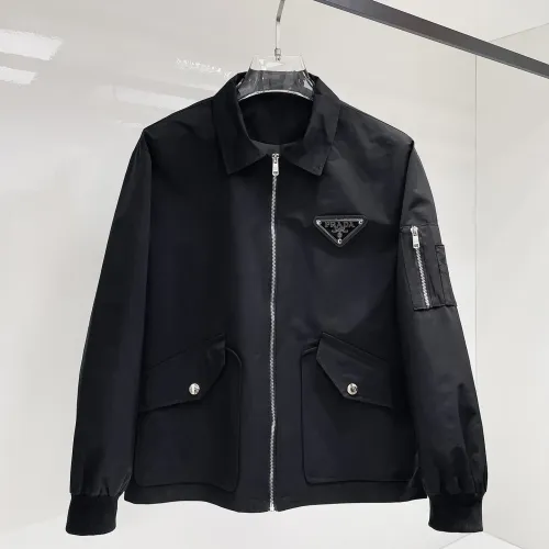 Wholesale Prada Jackets Long Sleeved For Men #1470321 $102.00 USD, Wholesale Quality Replica Prada Jackets