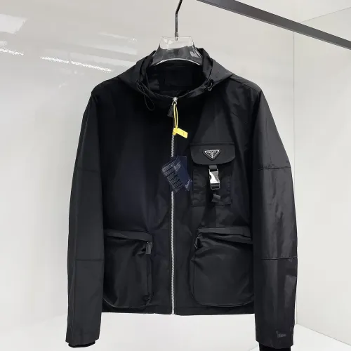 Wholesale Prada Jackets Long Sleeved For Men #1470326 $102.00 USD, Wholesale Quality Replica Prada Jackets