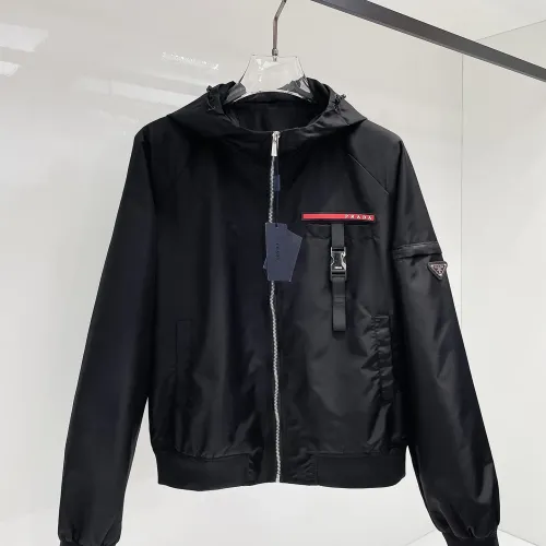 Wholesale Prada Jackets Long Sleeved For Men #1470327 $102.00 USD, Wholesale Quality Replica Prada Jackets