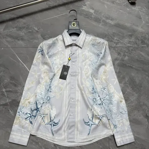 Wholesale Versace Shirts Long Sleeved For Men #1470345 $64.00 USD, Wholesale Quality Replica Versace Shirts