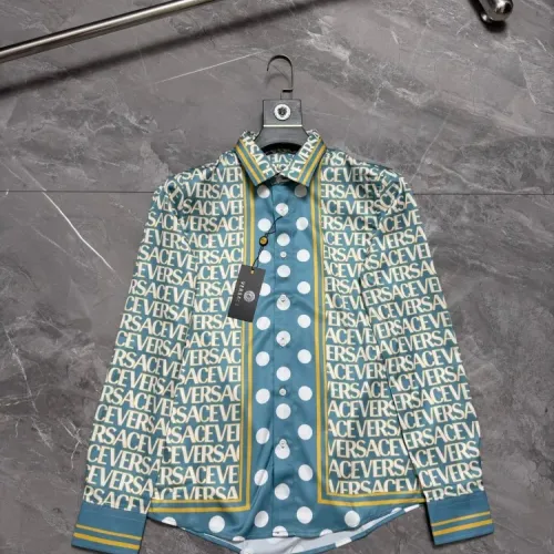 Wholesale Versace Shirts Long Sleeved For Men #1470347 $64.00 USD, Wholesale Quality Replica Versace Shirts