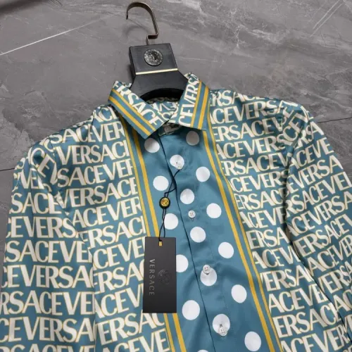 Replica Versace Shirts Long Sleeved For Men #1470347 $64.00 USD for Wholesale