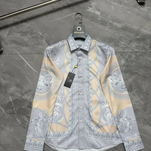 Wholesale Versace Shirts Long Sleeved For Men #1470348 $64.00 USD, Wholesale Quality Replica Versace Shirts