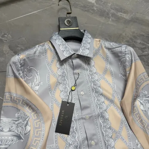 Replica Versace Shirts Long Sleeved For Men #1470348 $64.00 USD for Wholesale