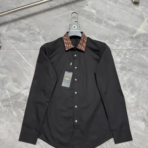Wholesale Fendi Shirts Long Sleeved For Men #1470381 $72.00 USD, Wholesale Quality Replica Fendi Shirts