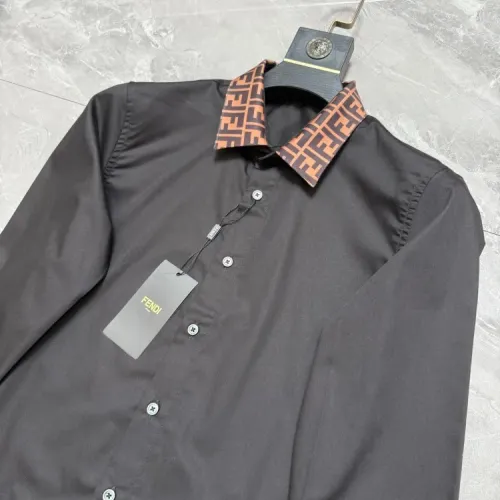 Replica Fendi Shirts Long Sleeved For Men #1470381 $72.00 USD for Wholesale