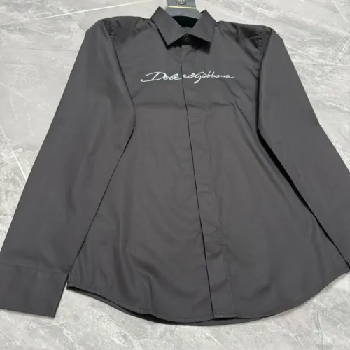 Replica Dolce & Gabbana D&G Shirts Long Sleeved For Men #1470384 $72.00 USD for Wholesale