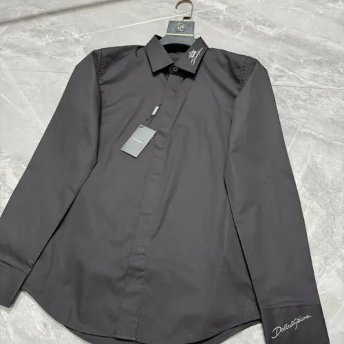 Replica Dolce & Gabbana D&G Shirts Long Sleeved For Men #1470386 $72.00 USD for Wholesale