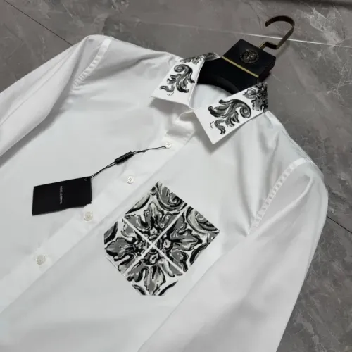 Replica Dolce & Gabbana D&G Shirts Long Sleeved For Men #1470395 $72.00 USD for Wholesale