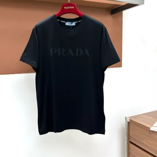 Wholesale Prada T-Shirts Short Sleeved For Men #1470534 $60.00 USD, Wholesale Quality Replica Prada T-Shirts