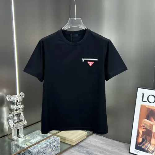 Wholesale Prada T-Shirts Short Sleeved For Men #1470549 $64.00 USD, Wholesale Quality Replica Prada T-Shirts