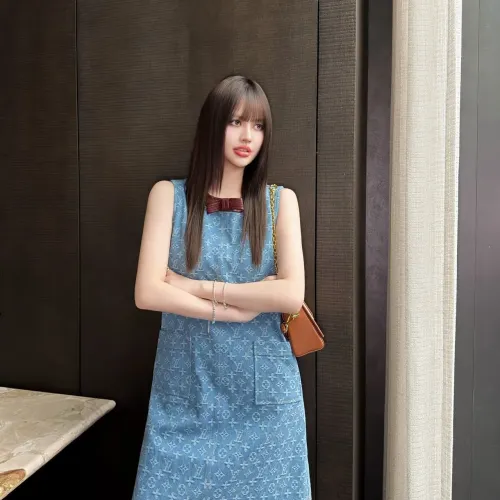 Replica Louis Vuitton LV Dresses Sleeveless For Women #1470581 $98.00 USD for Wholesale
