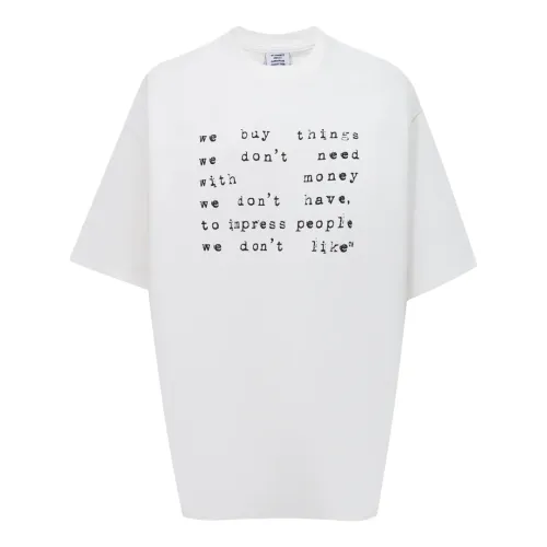 Wholesale VETEMENTS T-Shirts Short Sleeved For Unisex #1470587 $36.00 USD, Wholesale Quality Replica VETEMENTS T-Shirts