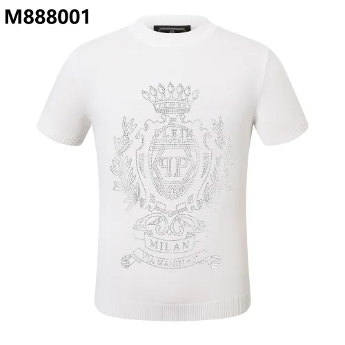 Wholesale Philipp Plein PP Sweaters Short Sleeved For Men #1470618 $39.00 USD, Wholesale Quality Replica Philipp Plein PP Sweaters