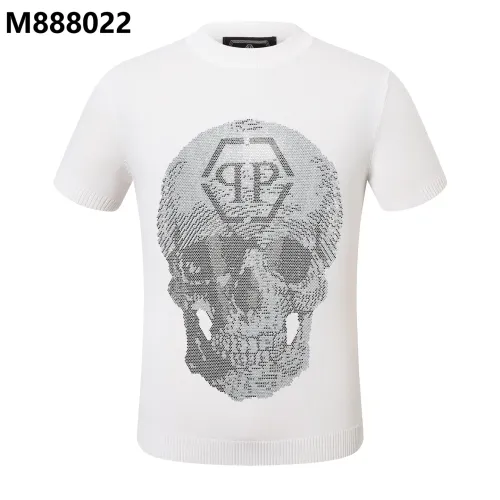 Wholesale Philipp Plein PP Sweaters Short Sleeved For Men #1470620 $39.00 USD, Wholesale Quality Replica Philipp Plein PP Sweaters