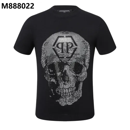 Wholesale Philipp Plein PP Sweaters Short Sleeved For Men #1470621 $39.00 USD, Wholesale Quality Replica Philipp Plein PP Sweaters