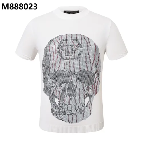 Wholesale Philipp Plein PP Sweaters Short Sleeved For Men #1470630 $39.00 USD, Wholesale Quality Replica Philipp Plein PP Sweaters