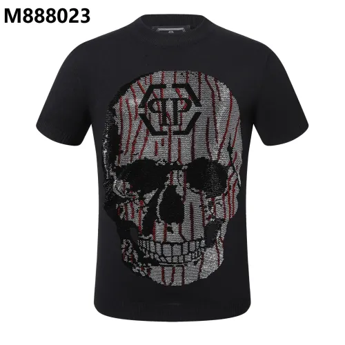 Wholesale Philipp Plein PP Sweaters Short Sleeved For Men #1470631 $39.00 USD, Wholesale Quality Replica Philipp Plein PP Sweaters