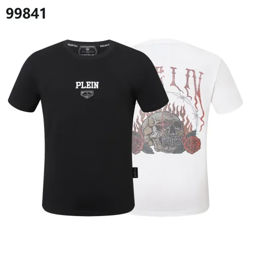 Replica Philipp Plein PP Oversize T-Shirts Short Sleeved For Men #1470687 $38.00 USD for Wholesale