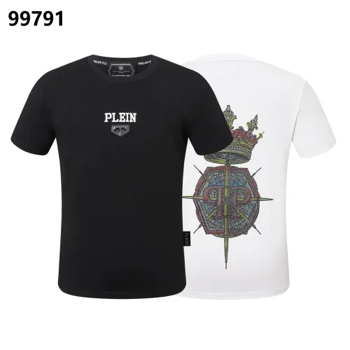 Replica Philipp Plein PP Oversize T-Shirts Short Sleeved For Men #1470691 $38.00 USD for Wholesale