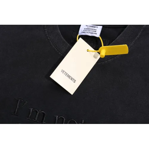 Replica VETEMENTS T-Shirts Short Sleeved For Unisex #1470751 $40.00 USD for Wholesale