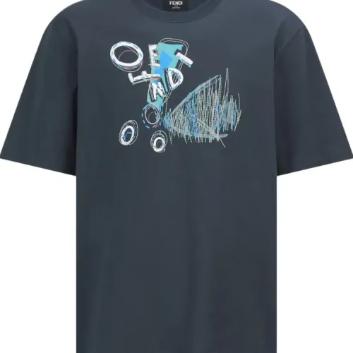 Wholesale Fendi T-Shirts Short Sleeved For Unisex #1470783 $45.00 USD, Wholesale Quality Replica Fendi T-Shirts