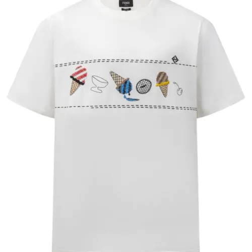 Wholesale Fendi T-Shirts Short Sleeved For Unisex #1470784 $45.00 USD, Wholesale Quality Replica Fendi T-Shirts