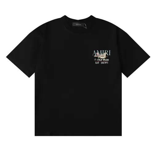 Replica Amiri T-Shirts Short Sleeved For Unisex #1470816 $29.00 USD for Wholesale