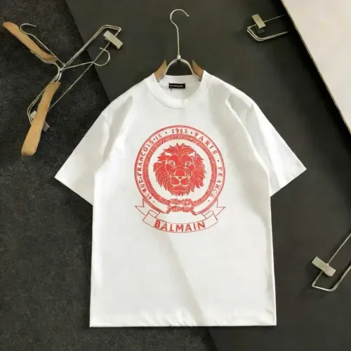 Wholesale Balmain T-Shirts Short Sleeved For Unisex #1470852 $36.00 USD, Wholesale Quality Replica Balmain T-Shirts
