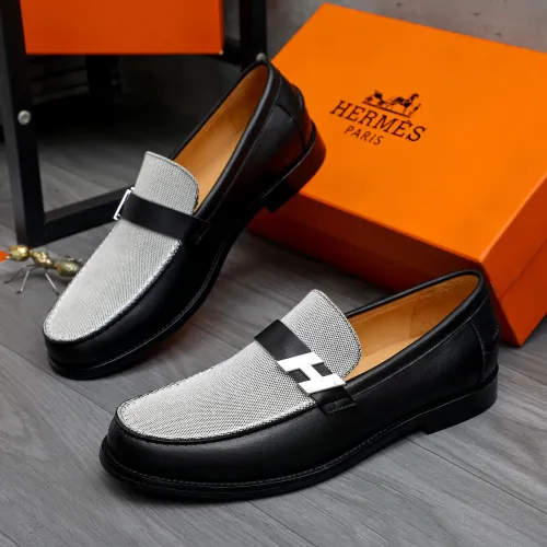 Wholesale Hermes Leather Shoes For Men #1470947 $98.00 USD, Wholesale Quality Replica Hermes Leather Shoes