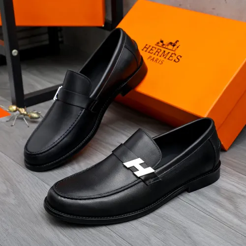 Wholesale Hermes Leather Shoes For Men #1470952 $98.00 USD, Wholesale Quality Replica Hermes Leather Shoes