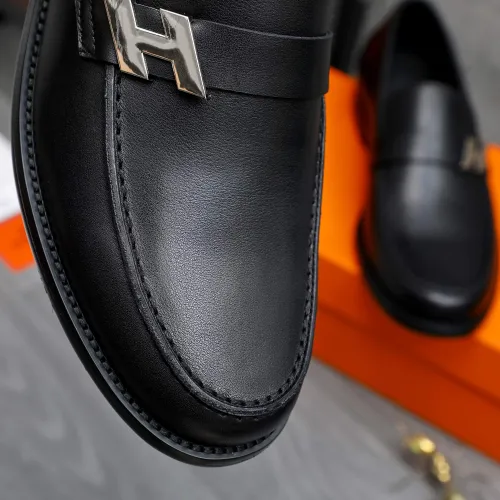 Replica Hermes Leather Shoes For Men #1470952 $98.00 USD for Wholesale