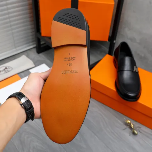 Replica Hermes Leather Shoes For Men #1470952 $98.00 USD for Wholesale