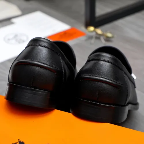 Replica Hermes Leather Shoes For Men #1470952 $98.00 USD for Wholesale