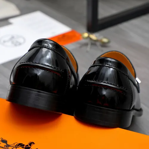 Replica Hermes Leather Shoes For Men #1470956 $98.00 USD for Wholesale